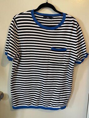 100% Cotton Striped Sweater